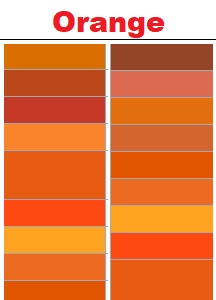 Holzfenster Orange RAL-Farben